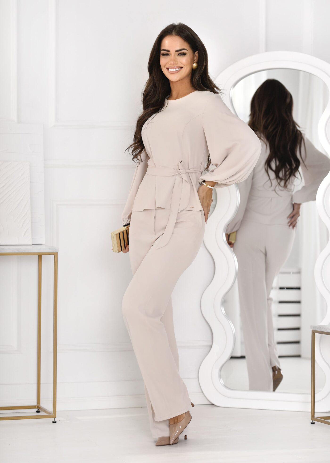 Komplet damski ze spodniami Milano 1 Premium – elegancja na wyjątkowe okazje - obrazek 4